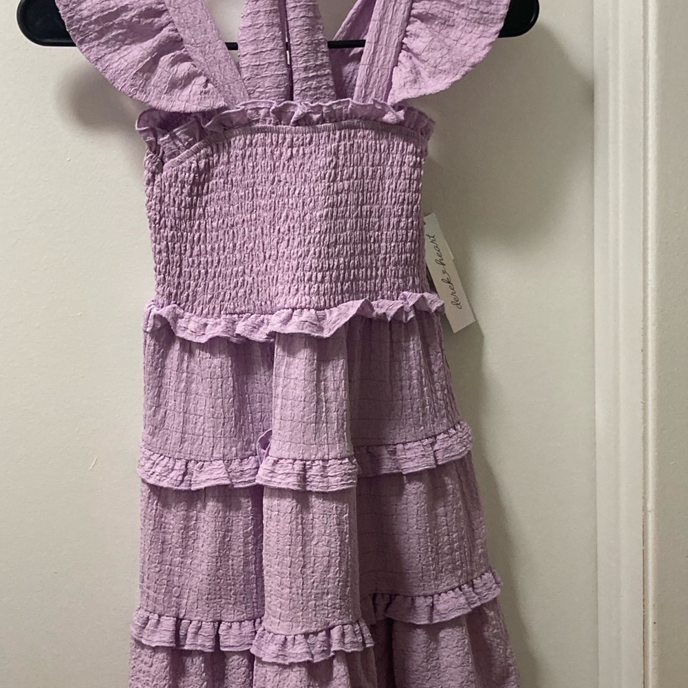 Lavender Ruffled Kids Dress